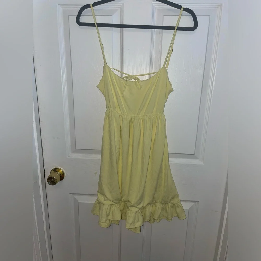 REVOLVE Privacy Please Yellow Davis Mini Dress